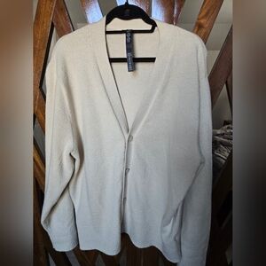 Lululemon Women's Cream Cardigan Sweater - L